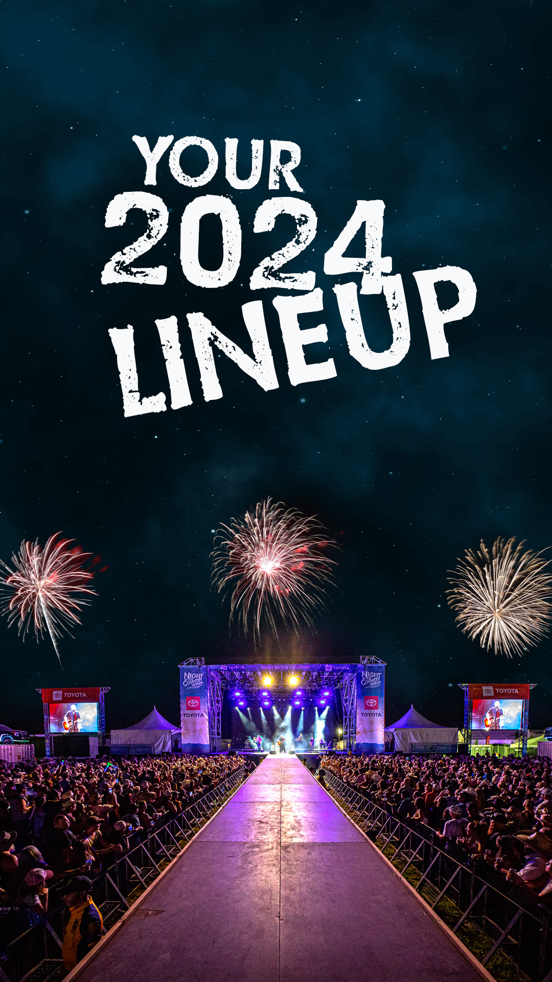 2024 Lineup Night in the Country Music Festival