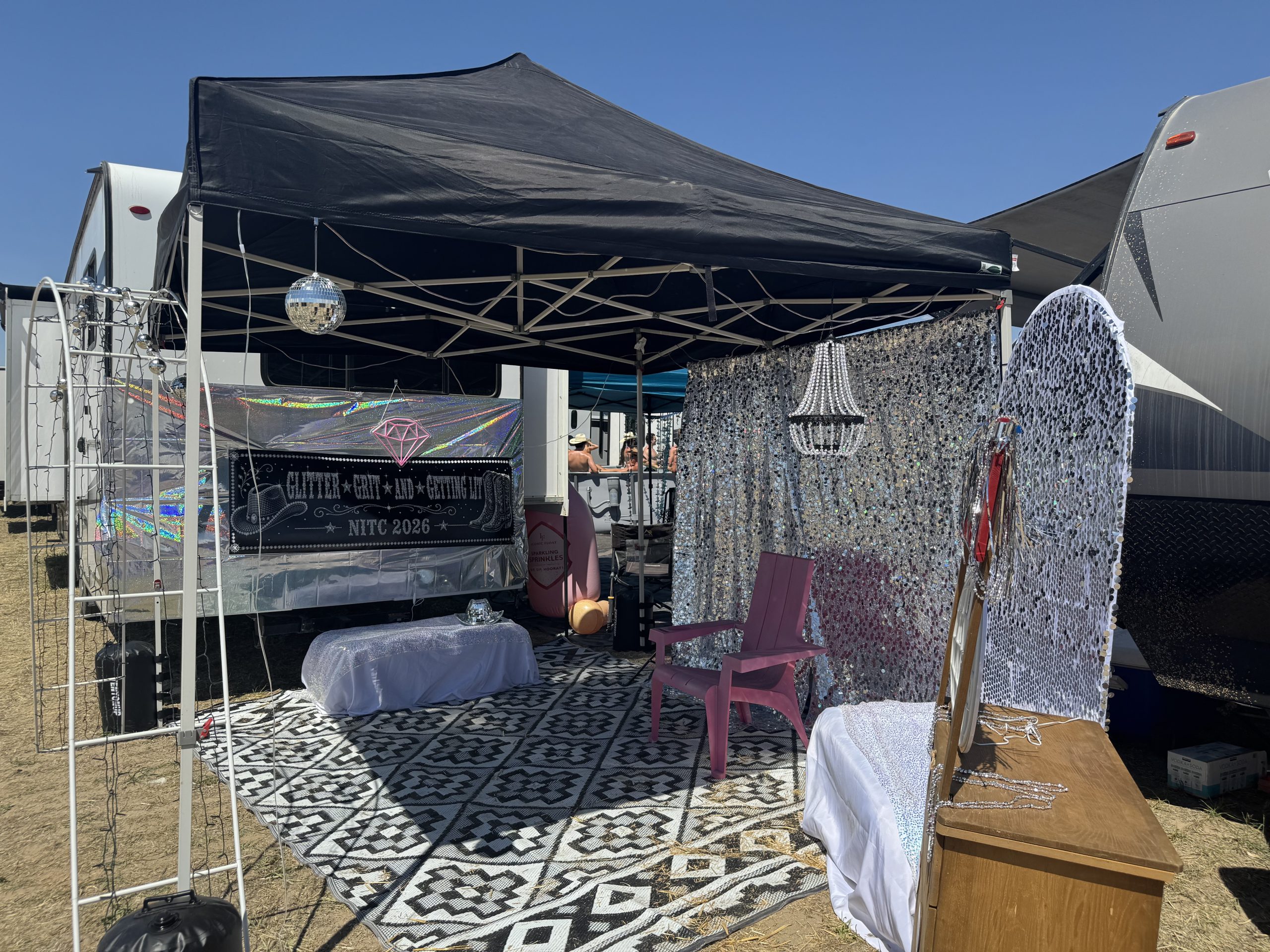 Glitter, Grit, & Getting Lit - The Basin, Row 35, Site 10
